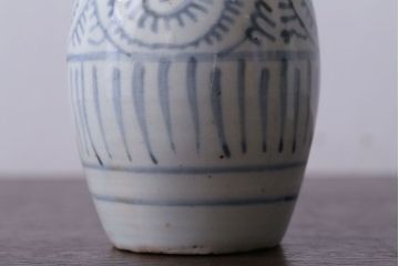 アンティーク雑貨　古民具・骨董　江戸後期　古伊万里・染付・蛸唐草文　徳利2つセット