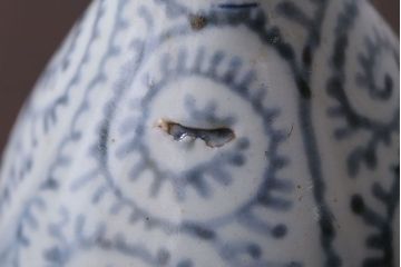 アンティーク雑貨　古民具・骨董　江戸後期　古伊万里・染付・蛸唐草文　徳利2つセット