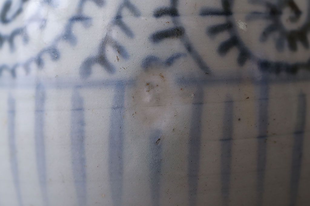 アンティーク雑貨　古民具・骨董　江戸後期　古伊万里・染付・蛸唐草文　徳利2つセット