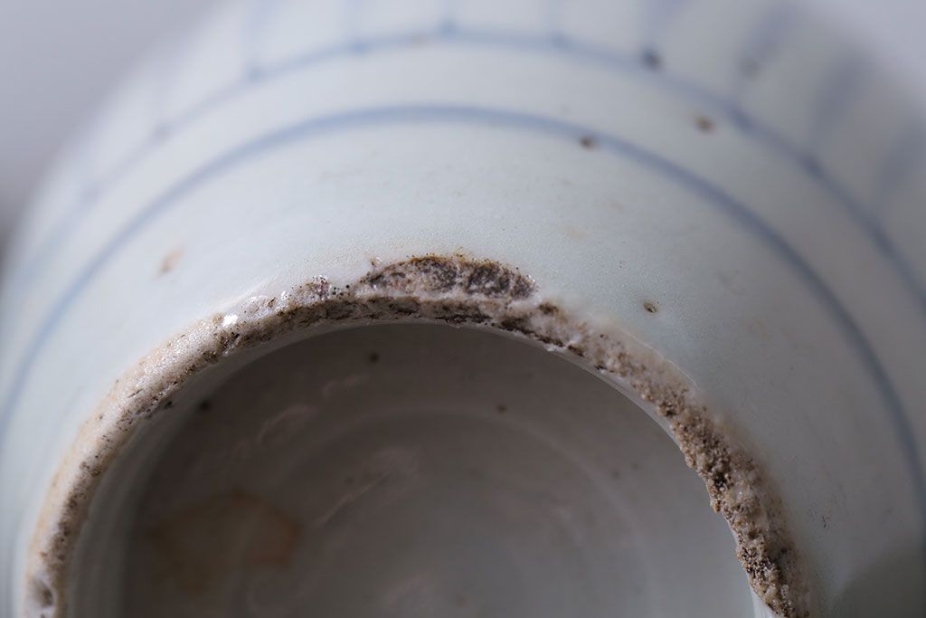 アンティーク雑貨　古民具・骨董　江戸後期　古伊万里・染付・蛸唐草文　徳利2つセット