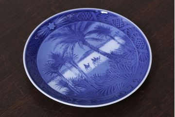アンティーク雑貨　中古　ROYAL COPENHAGEN(ロイヤルコペンハーゲン)　イヤープレート　1972