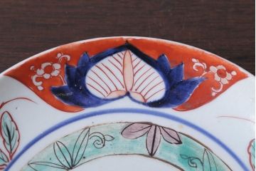 アンティーク雑貨　古民具・骨董　明治期　アンティーク色絵皿