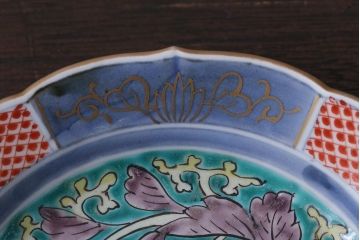 古民具・骨董　江戸期　古伊万里　色絵皿　2枚セット(2)
