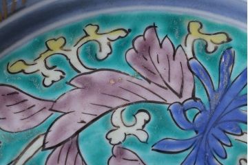 古民具・骨董　江戸期　古伊万里　色絵皿　2枚セット(2)