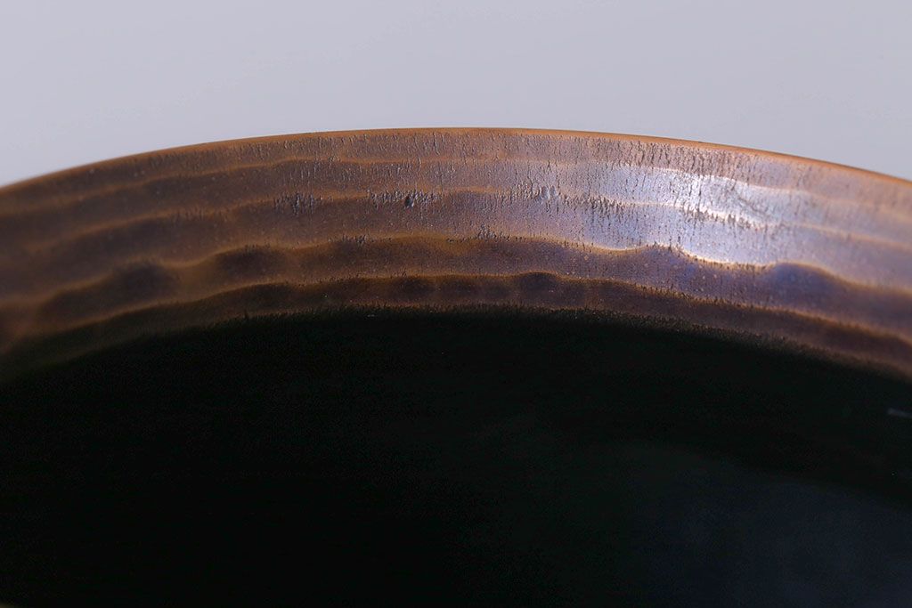 アンティーク雑貨　中古　玉川堂　甕垂　銅製花瓶　共箱