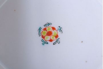 和製アンティーク　九谷焼　色絵三ツ鉢(柿右衛門?)