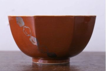 和製アンティーク　九谷焼　色絵三ツ鉢(柿右衛門?)