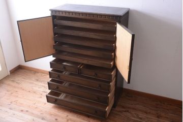 中古　神戸家具　洋風衣装箪笥(チェスト・ワードローブ)