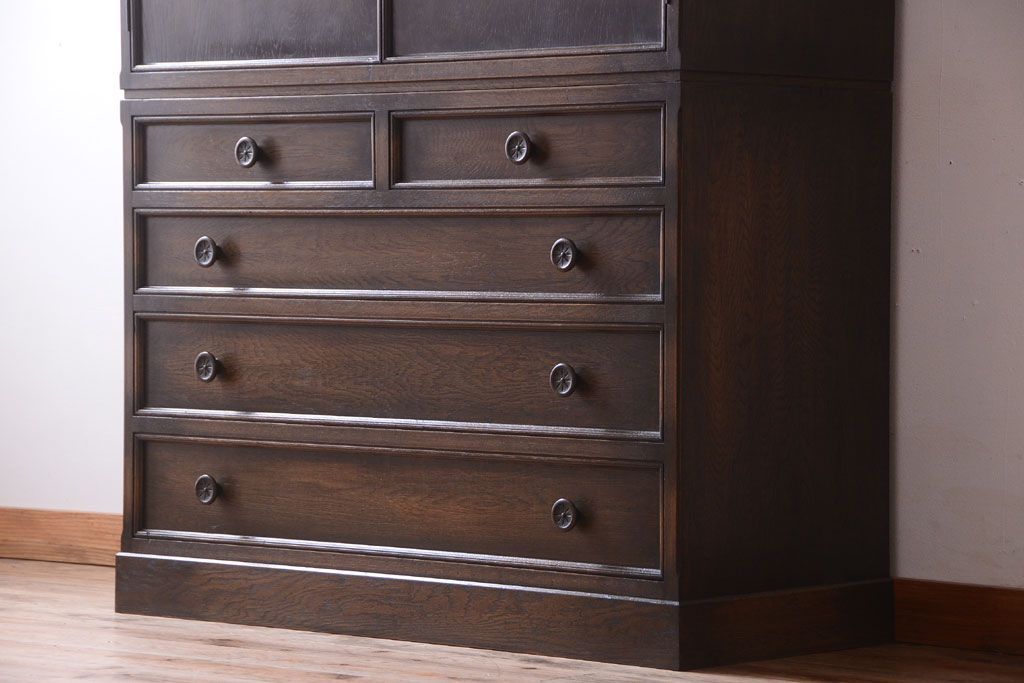 中古　神戸家具　洋風衣装箪笥(チェスト・ワードローブ)