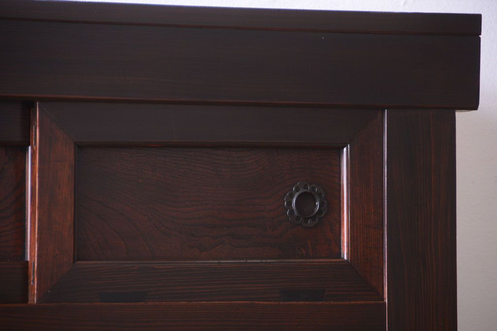 アンティーク家具　古民具・骨董　明治期　京都産　三尺水屋箪笥(1)