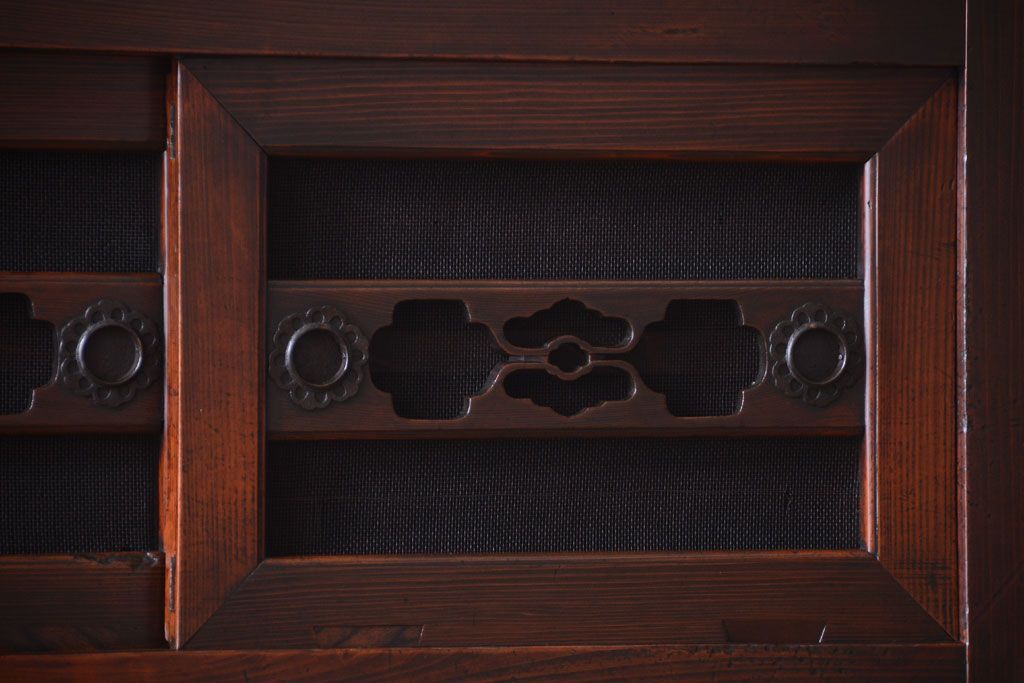 アンティーク家具　古民具・骨董　明治期　京都産　三尺水屋箪笥(1)