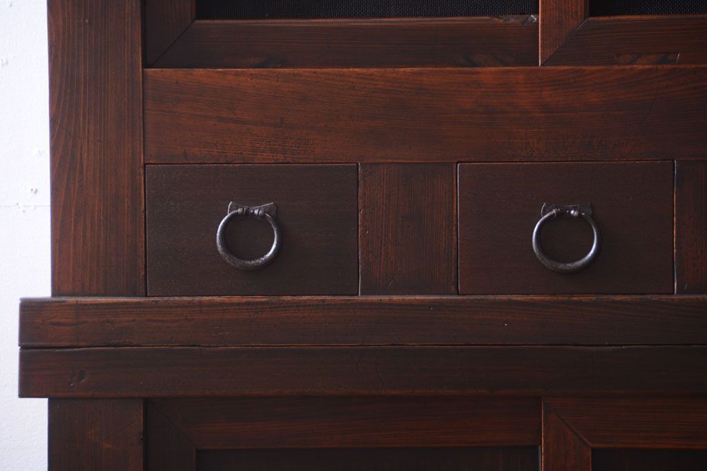 アンティーク家具　古民具・骨董　明治期　京都産　三尺水屋箪笥(1)