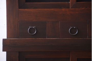 アンティーク家具　古民具・骨董　明治期　京都産　三尺水屋箪笥(1)