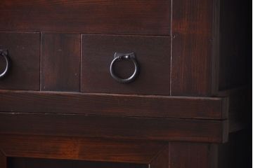 アンティーク家具　古民具・骨董　明治期　京都産　三尺水屋箪笥(1)