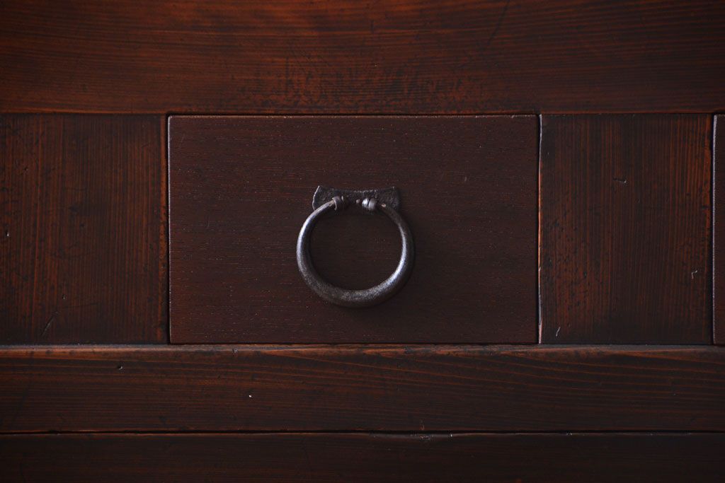 アンティーク家具　古民具・骨董　明治期　京都産　三尺水屋箪笥(1)