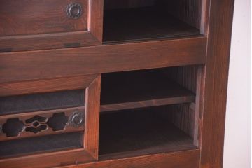 アンティーク家具　古民具・骨董　明治期　京都産　三尺水屋箪笥(1)