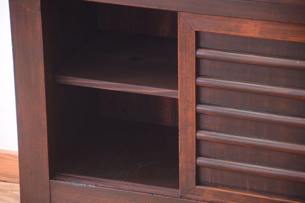 アンティーク家具　古民具・骨董　明治期　京都産　三尺水屋箪笥(1)