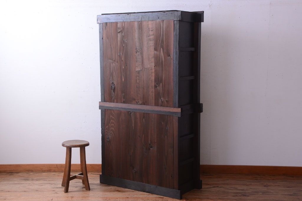 アンティーク家具　古民具・骨董　明治期　京都産　三尺水屋箪笥(1)