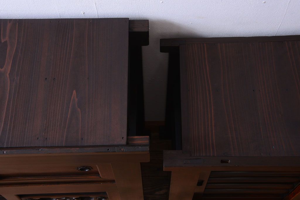 アンティーク家具　古民具・骨董　明治期　京都産　三尺水屋箪笥(1)