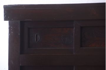 アンティーク家具　古民具・骨董　明治期　京都産　三尺水屋箪笥(2)