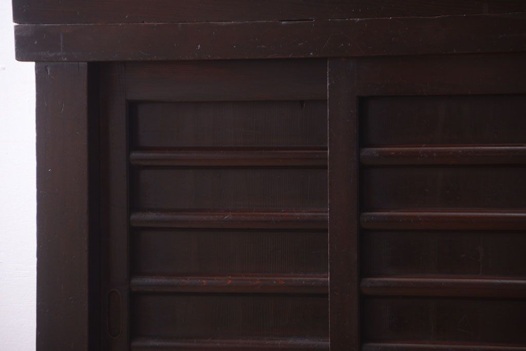 アンティーク家具　古民具・骨董　明治期　京都産　三尺水屋箪笥(2)