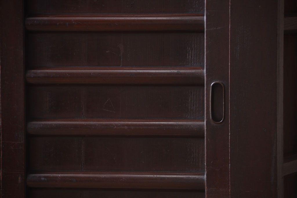 アンティーク家具　古民具・骨董　明治期　京都産　三尺水屋箪笥(2)