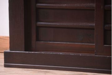 アンティーク家具　古民具・骨董　明治期　京都産　三尺水屋箪笥(2)