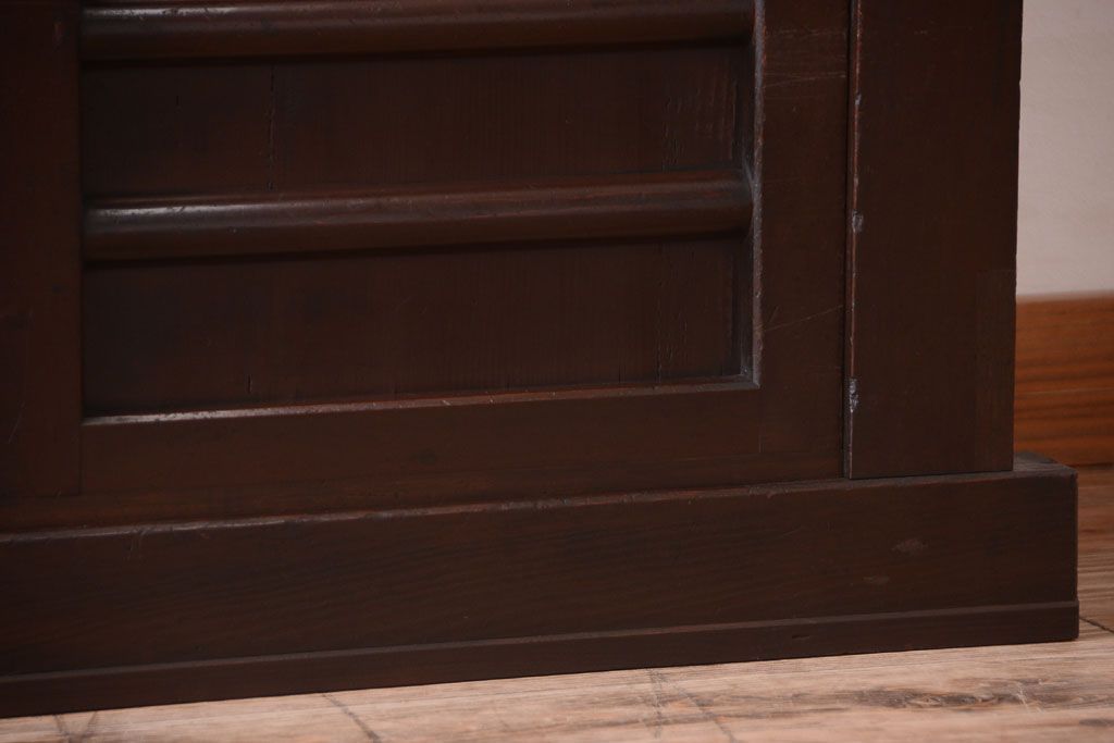 アンティーク家具　古民具・骨董　明治期　京都産　三尺水屋箪笥(2)