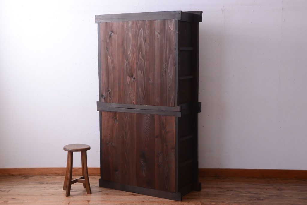 アンティーク家具　古民具・骨董　明治期　京都産　三尺水屋箪笥(2)