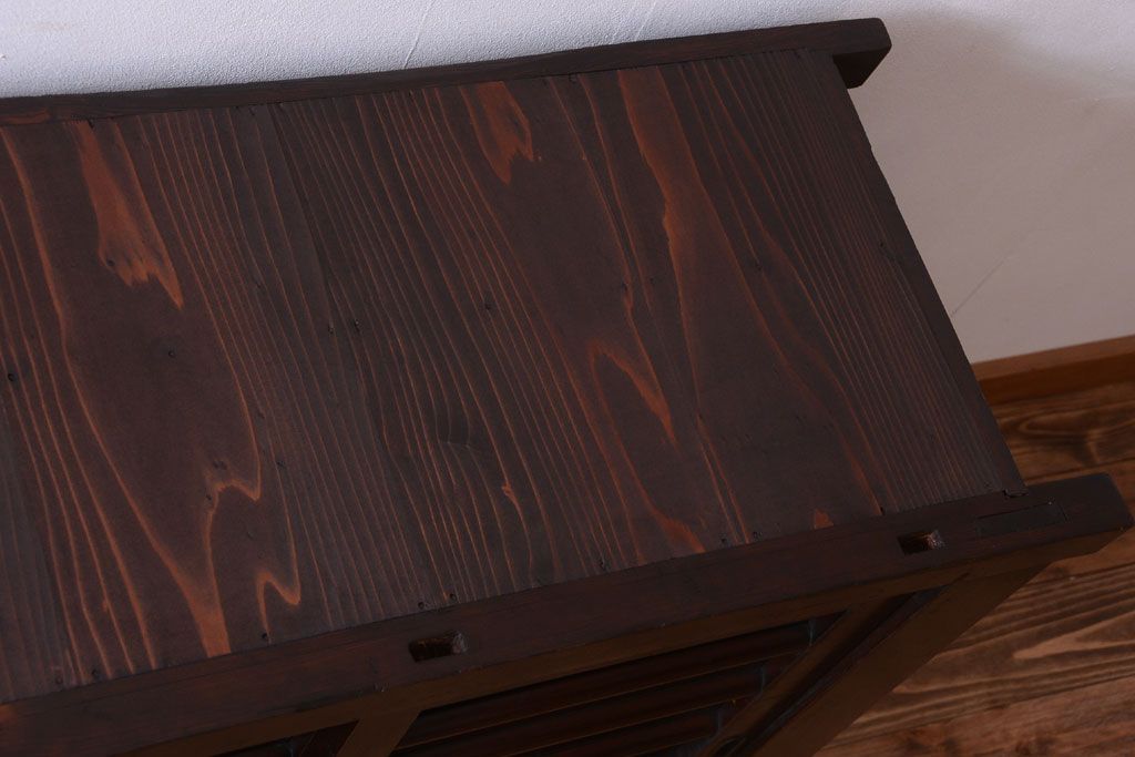 アンティーク家具　古民具・骨董　明治期　京都産　三尺水屋箪笥(2)