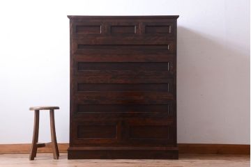 中古　松本民芸家具　F型整理タンス(定価約36万円)