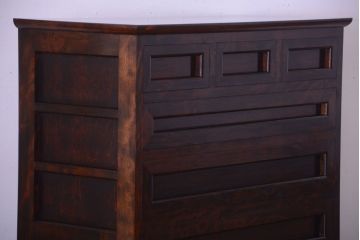 中古　松本民芸家具　F型整理タンス(定価約36万円)