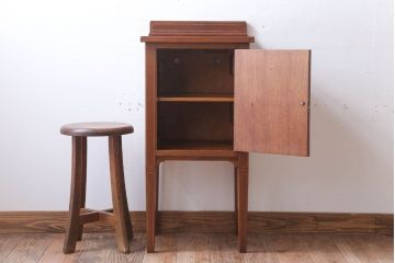 ヴィンテージ家具　イギリスビンテージ　象嵌!サイドキャビネット