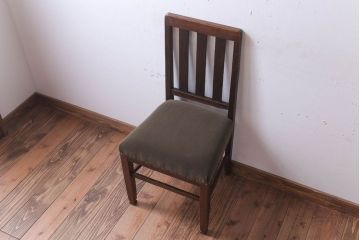 アンティーク家具　和製アンティーク　オーク材のシンプルなチェア