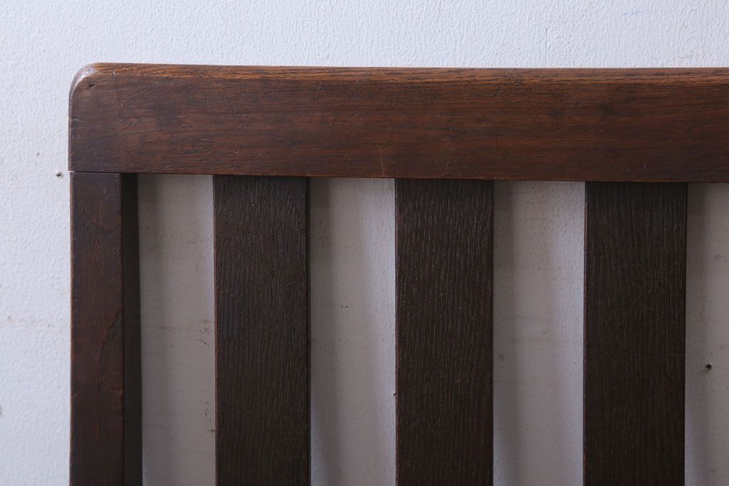 アンティーク家具　和製アンティーク　オーク材のシンプルなチェア