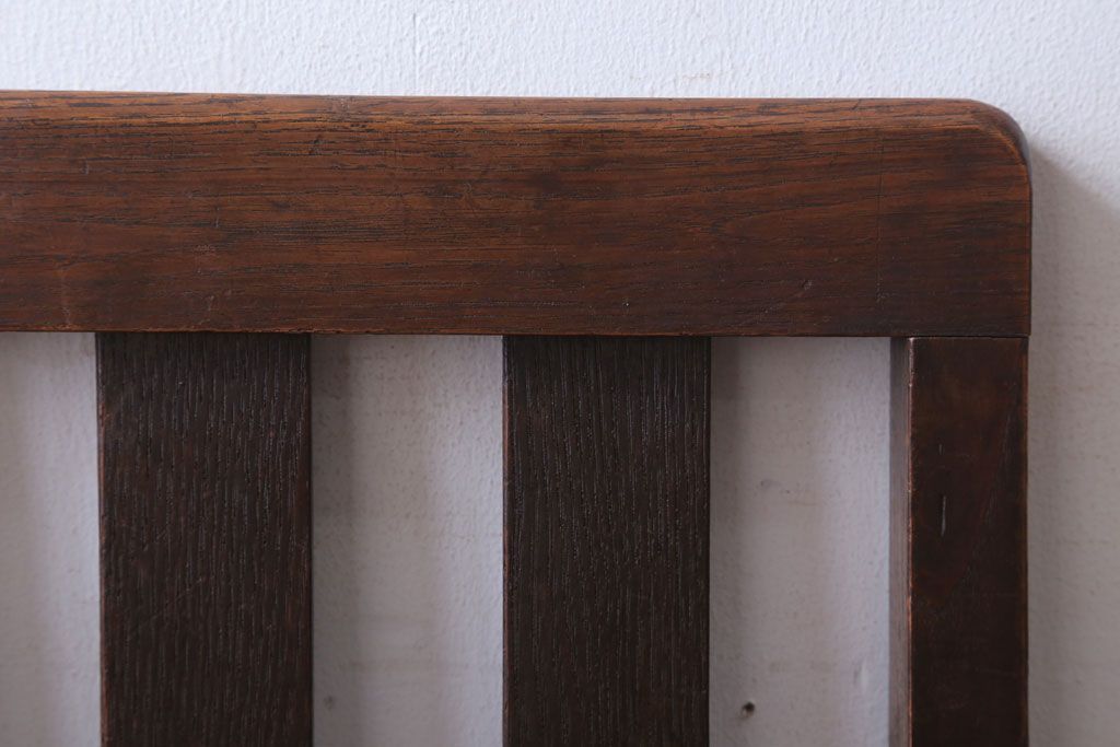 アンティーク家具　和製アンティーク　オーク材のシンプルなチェア