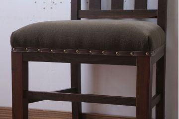 アンティーク家具　和製アンティーク　オーク材のシンプルなチェア