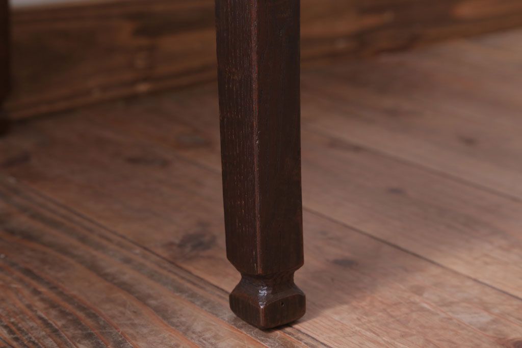 アンティーク家具　和製アンティーク　オーク材のシンプルなチェア