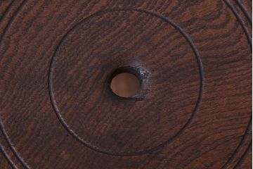 レトロ家具　アンティーク　古い木のレトロな丸スツール