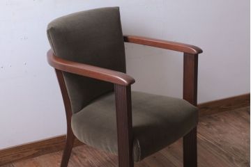 アンティーク家具　和製アンティーク　大正期　1人掛けアームソファ(シングルソファ)(2)