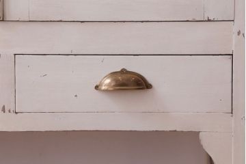 アンティーク家具　アンティーク オリジナルペイントのケビントガラスケース(収納棚、キャビネット)(2)