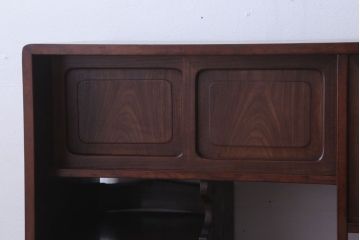 アンティーク家具　古民具・骨董　大正期　桑材製!上手物の高級アンティーク飾り棚