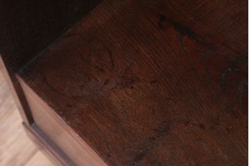 アンティーク家具　古民具・骨董　大正期　桑材製!上手物の高級アンティーク飾り棚