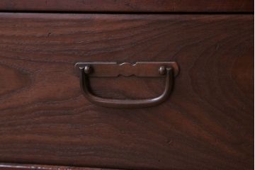 アンティーク家具　古民具・骨董　大正期　桑材製!上手物の高級アンティーク飾り棚