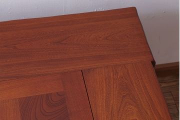 アンティーク雑貨　中古　伝統木芸士　石橋武士作　欅製　炉付きテーブル(定価65万円)