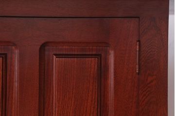 アンティーク雑貨　中古　伝統木芸士　石橋武士作　欅製　炉付きテーブル(定価65万円)