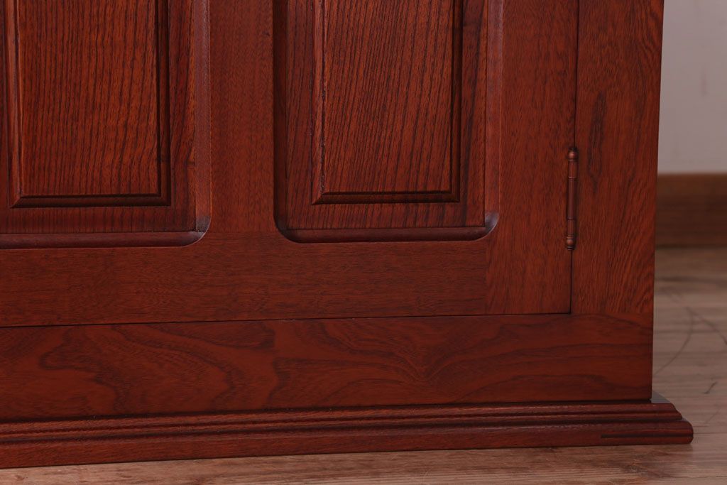 アンティーク雑貨　中古　伝統木芸士　石橋武士作　欅製　炉付きテーブル(定価65万円)