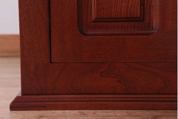 アンティーク雑貨　中古　伝統木芸士　石橋武士作　欅製　炉付きテーブル(定価65万円)