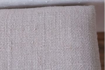 レトロ家具　和製アンティーク　アンティークリネン!クッション座面のシンプルでレトロな角スツール