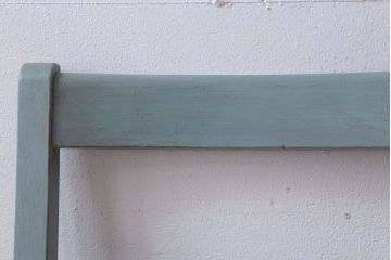 アンティーク家具　アンティークペイント　アンティークリネン座面のチェア(椅子)(3)